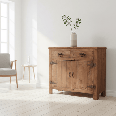 Nordic Reclaimed 2 Door 2 Drawer Cabinet at online8 furniture store Auckland