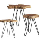 Nori Teak Table Nest Set of 3 at online8 furniture store Auckland