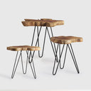 Nori Teak Table Nest Set of 3 at online8 furniture store Auckland