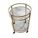 Novo Drinks Trolley - Gold at online8 furniture store Auckland