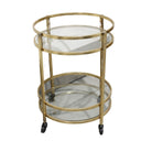 Novo Drinks Trolley - Gold at online8 furniture store Auckland