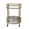 Novo Drinks Trolley - Gold at online8 furniture store Auckland