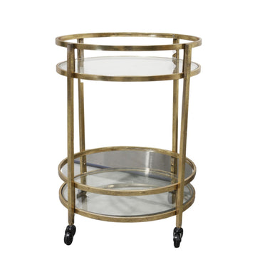 Novo Drinks Trolley - Gold at online8 furniture store Auckland