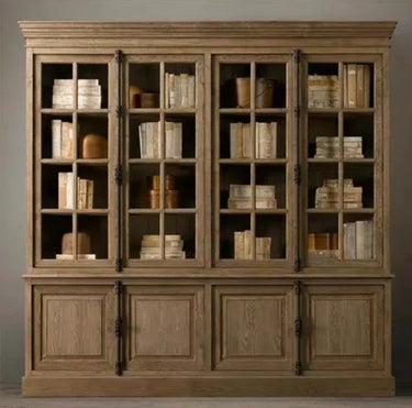 Oak Cabinet Double Section at online8 furniture store Auckland