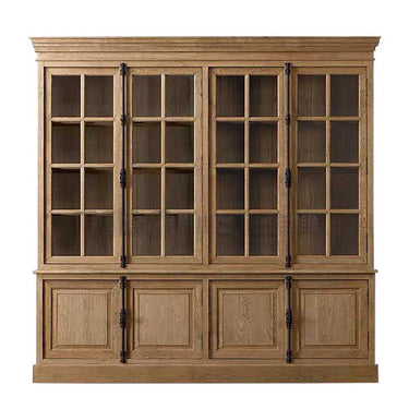 Oak Cabinet Double Section at online8 furniture store Auckland