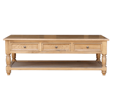 Oak Coffee Table 6 Drawers at online8 furniture store Auckland