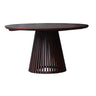 Oak Round Dining Table - Antique Walnut at online8 furniture store Auckland