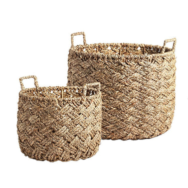Oasis Seagrass Baskets Set of 2 at online8 furniture store Auckland