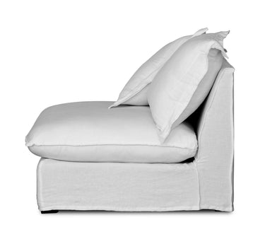Oasis Washed Linen 3 Seat Modular Slip Cover Sofa - Natural at online8 furniture store Auckland
