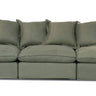 Oasis Washed Linen 3 Seat Modular Slip Cover Sofa - Olive at online8 furniture store Auckland