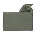 Oasis Washed Linen 3 Seat Modular Slip Cover Sofa - Olive at online8 furniture store Auckland