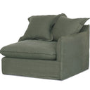 Oasis Washed Linen 3 Seat Modular Slip Cover Sofa - Olive at online8 furniture store Auckland