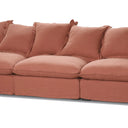 Oasis Washed Linen 3 Seat Modular Slip Cover Sofa - Rust at online8 furniture store Auckland