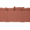 Oasis Washed Linen 3 Seat Modular Slip Cover Sofa - Rust at online8 furniture store Auckland