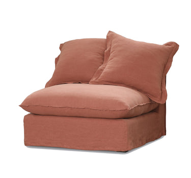 Oasis Washed Linen Dream Sofa Center at online8 furniture store Auckland