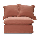 Oasis Washed Linen Dream Sofa Center at online8 furniture store Auckland