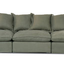 Oasis Washed Linen Dream Sofa Left - Olive at online8 furniture store Auckland