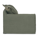 Oasis Washed Linen Dream Sofa Left - Olive at online8 furniture store Auckland