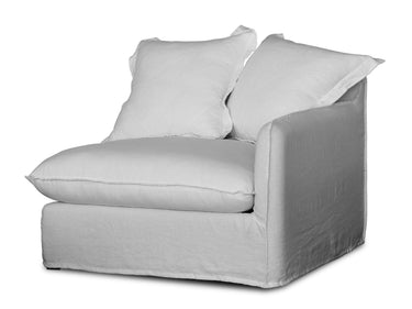 Oasis Washed Linen Dream Sofa Right - Natural at online8 furniture store Auckland