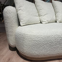 Oberoy Curved Boucle 3 Seat Sofa at online8 furniture store Auckland