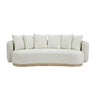 Oberoy Curved Boucle 3 Seat Sofa at online8 furniture store Auckland