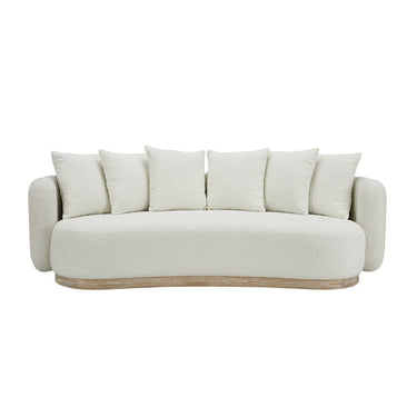 Oberoy Curved Boucle 3 Seat Sofa at online8 furniture store Auckland