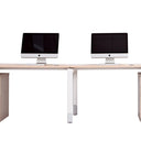 Oblique 2 Person Straight Desk at online8 furniture store Auckland