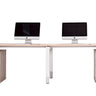 Oblique 2 Person Straight Desk at online8 furniture store Auckland