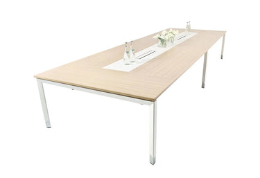 Oblique Board Room Table Soft Maple at online8 furniture store Auckland
