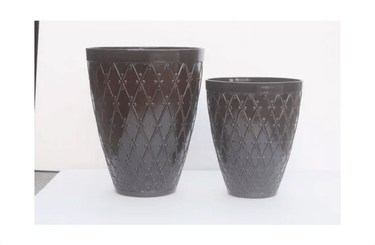 Ogee Resin Planters - Set of 2 at online8 furniture store Auckland