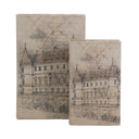 Old Building Book Boxes set of 2 at online8 furniture store Auckland
