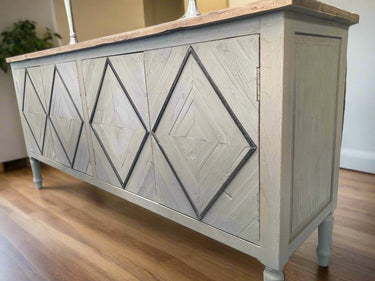 Old Elm 4 Door Buffet Table at online8 furniture store Auckland