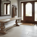 Old Elm Bench Seat with Pedestal Base - 1850mm at Online8 Furniture Auckland NZ