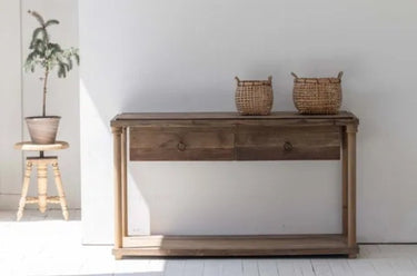Old Elm Console Table at online8 furniture store Auckland