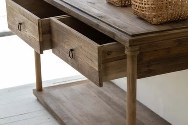 Old Elm Console Table at online8 furniture store Auckland