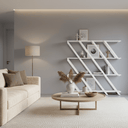 Old Pine Shelving Unit - Antique White at Online8 Furniture Auckland NZ