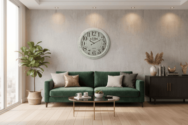 Old Town Metal Wall Clock at Online8 Furniture Auckland NZ