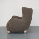 Oliver Boucle Occasional Chair - Dark Grey at online8 furniture store Auckland