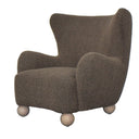 Oliver Boucle Occasional Chair - Dark Grey at online8 furniture store Auckland