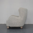 Oliver Boucle Occasional Chair - River Rock at online8 furniture store Auckland