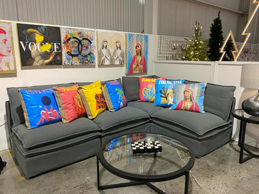 Omaha Sectional Corner Slip Cover Sofa at online8 furniture store Auckland