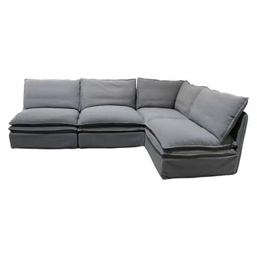 Omaha Sectional Corner Slip Cover Sofa at online8 furniture store Auckland
