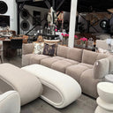 Orbit Bench Seat in Turtledove at Online8 Furniture Auckland NZ