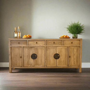 Oriental Reclaimed Elm Buffet Table - 1800mm at online8 furniture store Auckland