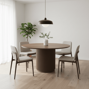 Orion Round Dining Table - 1300mm at Online8 Furniture Auckland NZ
