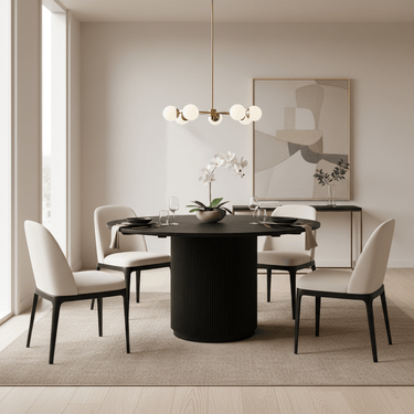 Orion Round Dining Table - 1300mm at Online8 Furniture Auckland NZ