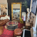 Ornate Bevelled Floor Mirror – Antique Gold at online8 furniture store Auckland