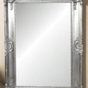Ornate Bevelled Floor Mirror – Antique Silver at online8 furniture store Auckland