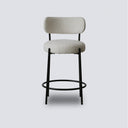 Oscar Boucle Barstool - White at online8 furniture store Auckland