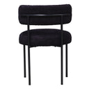 Oscar Boucle Dining Chair - Black at online8 furniture store Auckland